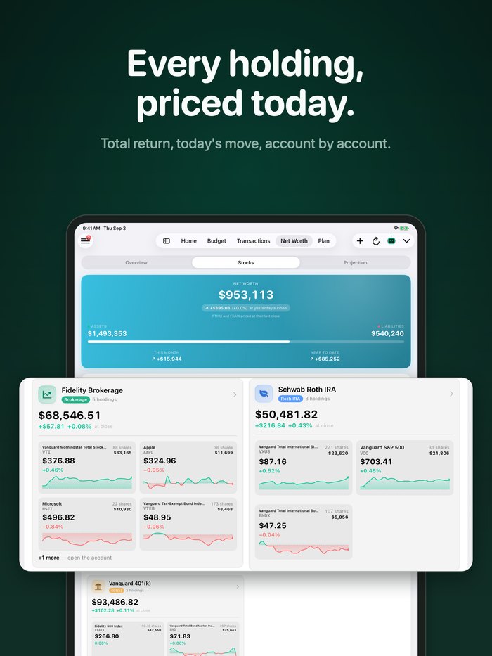 Simple Finance App Store screenshot
