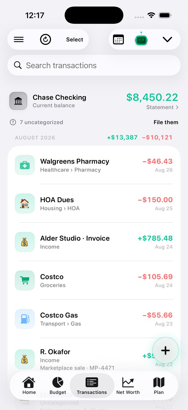 Simple Finance on iPhone