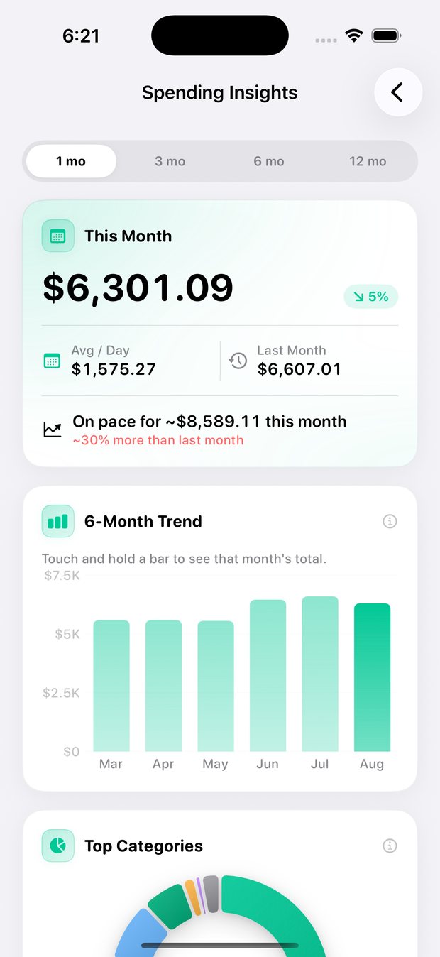 Simple Finance on iPhone